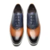 Luxury Leather Oxford Sneakers for Office and Casual Wear
