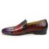 Red Purple Mixed Loafers Casual Slip-On Shoes