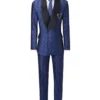 Custom made jacquard patterned shawl lapel tuxedo set