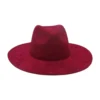 Round Flat Brim Suede Cowboy Hat