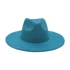 Round Flat Brim Suede Cowboy Hat