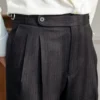 High waist slim fit ankle length business dress pants