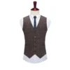 High-quality retro grid blazer and vest suit
