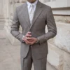 Men's solid color wedding and business suit set