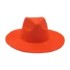 Round Flat Brim Suede Cowboy Hat