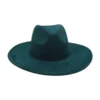 Round Flat Brim Suede Cowboy Hat