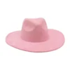 Round Flat Brim Suede Cowboy Hat