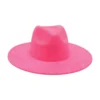 Round Flat Brim Suede Cowboy Hat